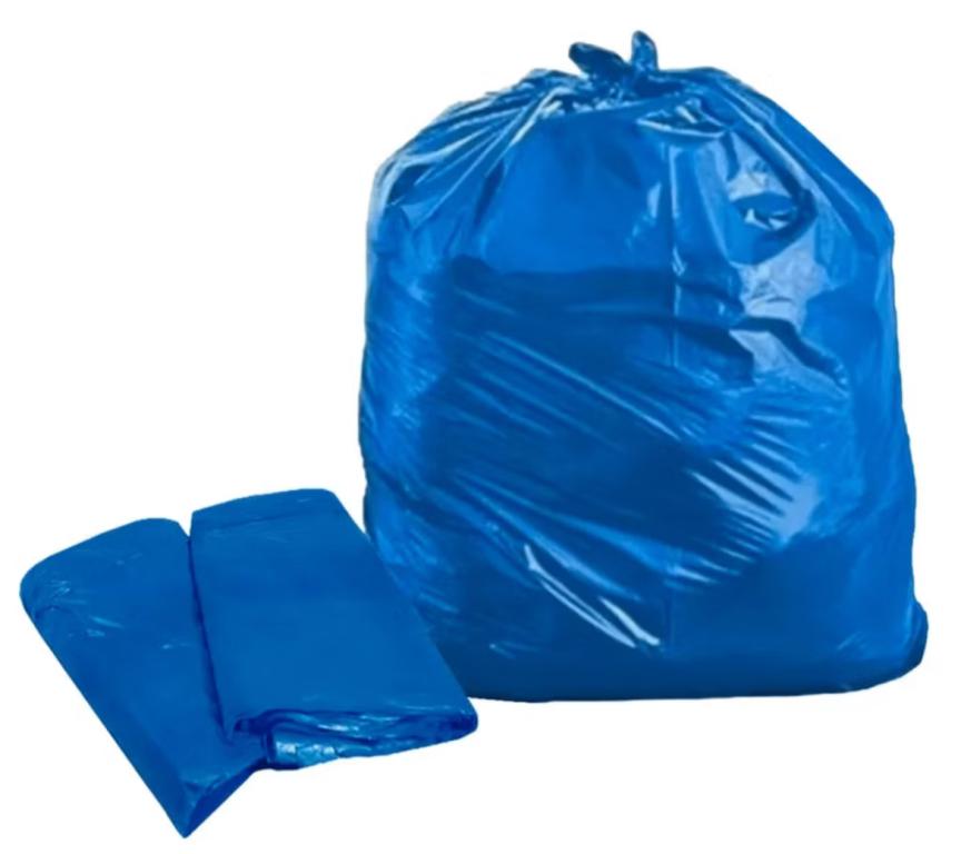 SACO DE LIXO IMPLAST ROLO AZUL 100LTS C/15UN