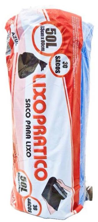 SACO DE LIXO IMPLAST ROLO AZUL 50LTS C/30UN