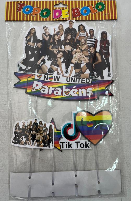 TOPO DE BOLO NOW UNITED