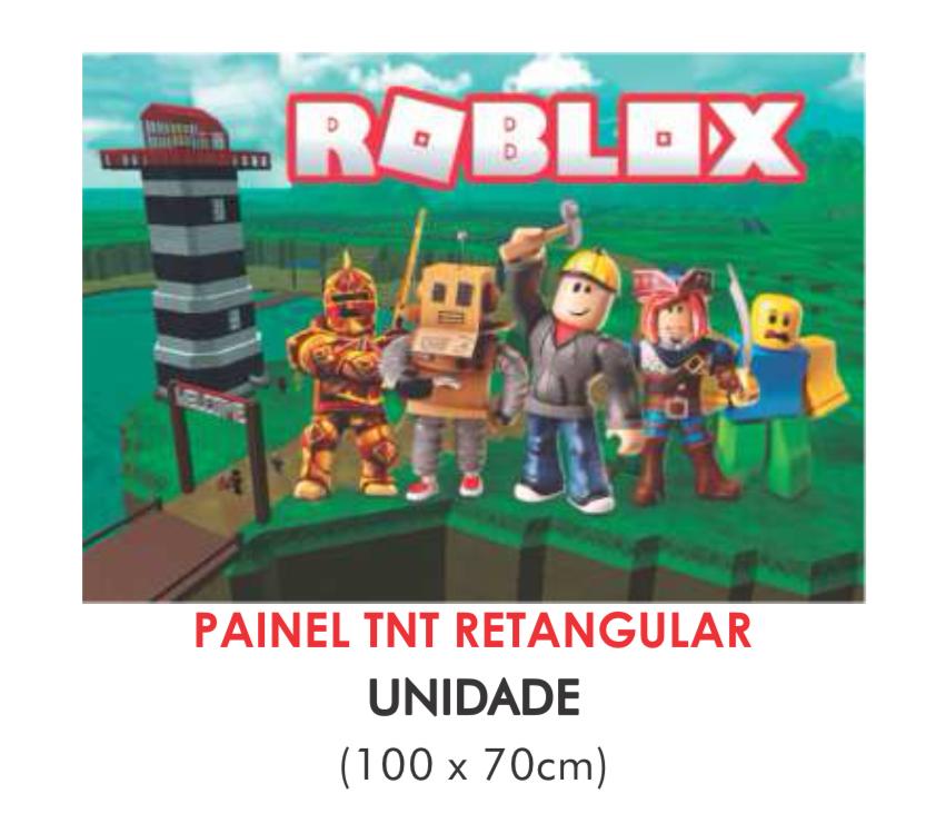 PAINEL TNT DUPLO RETANGULAR ROBLOX 70X100CM
