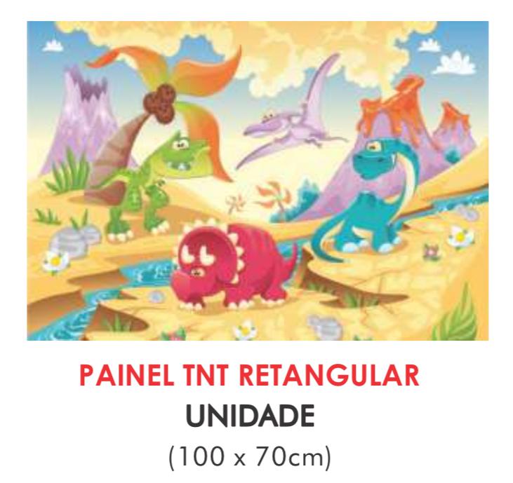 PAINEL TNT DUPLO RETANGULAR DINOSSAUROS 70X100CM
