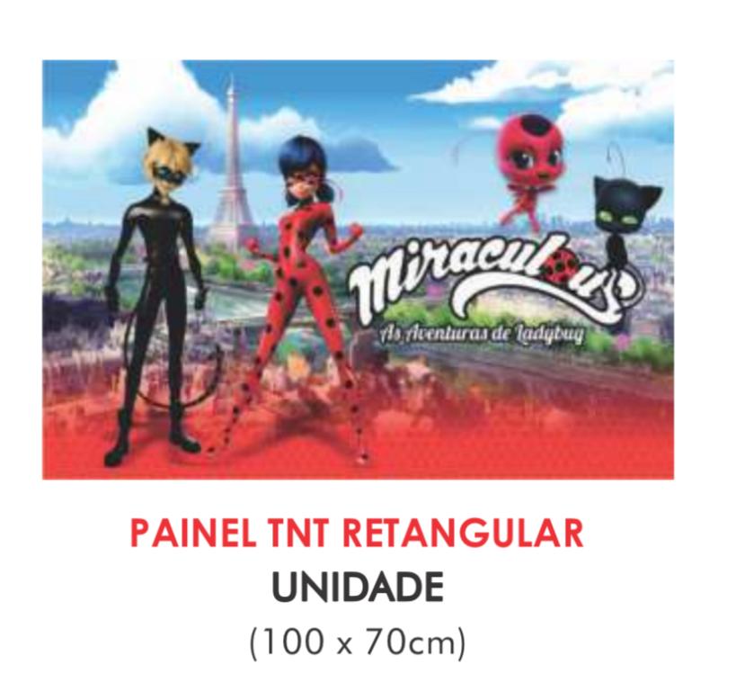 PAINEL TNT DUPLO RETANGULAR MIRACULOUS 70X100CM