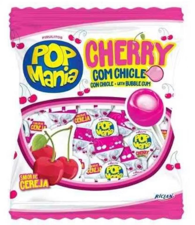 PIRULITO POP MANIA CHERRY 500G
