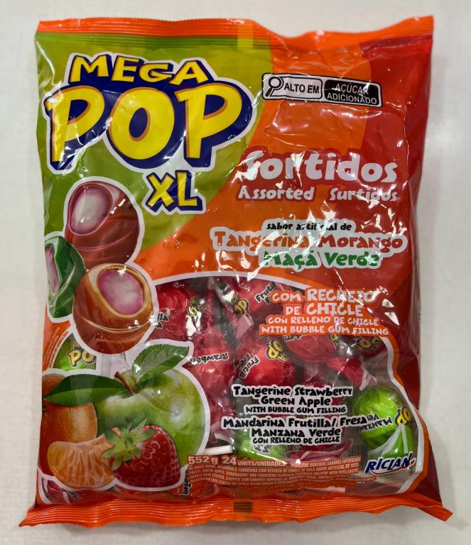 PIRULITO MEGA POP XL SORTIDO 552G