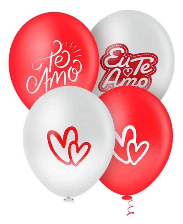 BALAO DECORACAO PIC PIC N°9 AMOR ETERNO SORTIDO C/25UN