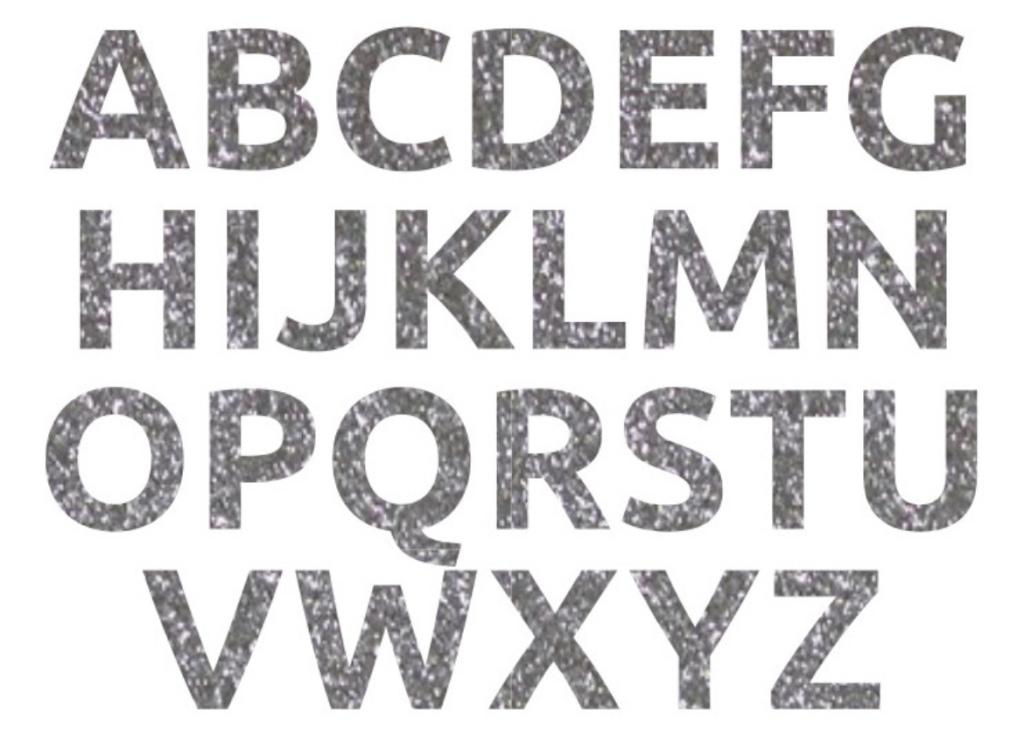 LETRA DE E.V.A PRATA (F)