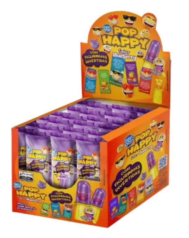 PIRULITO POP HAPPY BLUEBERRY  DP/18UN