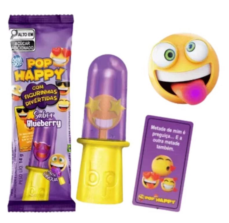 PIRULITO POP HAPPY BLUEBERRY  DP/18UN
