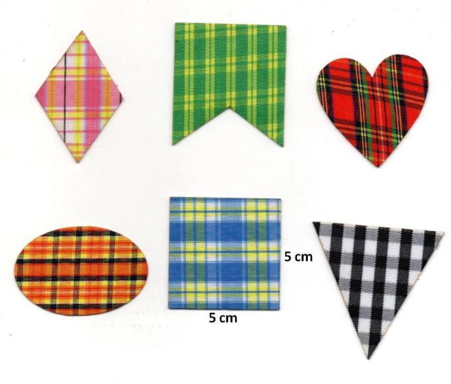 RETALHO DE TECIDO JUNINO 10X10CM C/04UN