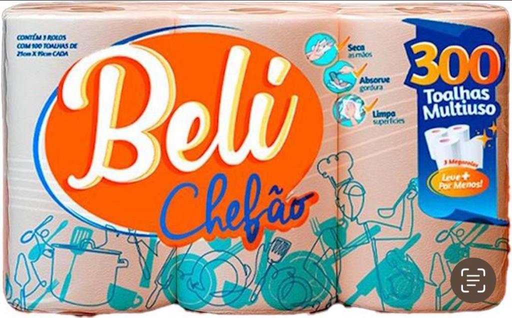 TOALHA BELICHEFAO FOLHAS DUPLA C/3X100FLS