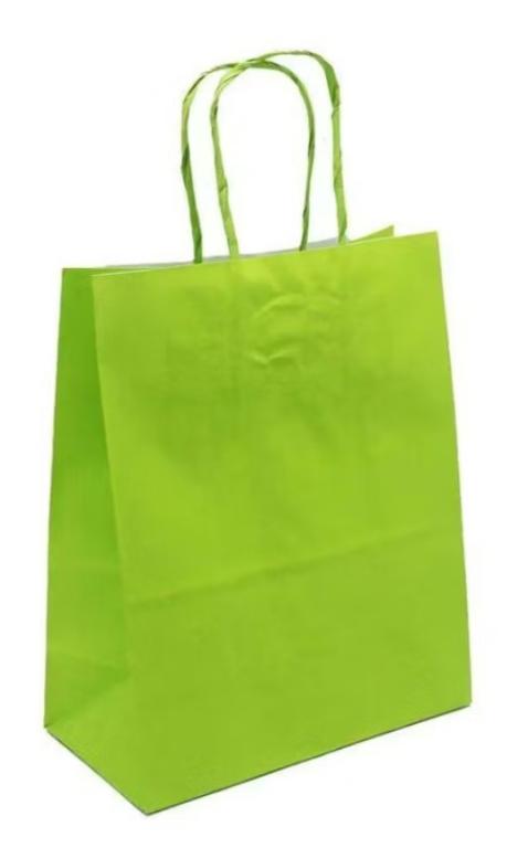 SACOLA PAPEL SURPRESA 9,5X15,5 LISO VERDE LIMAO C/10UN