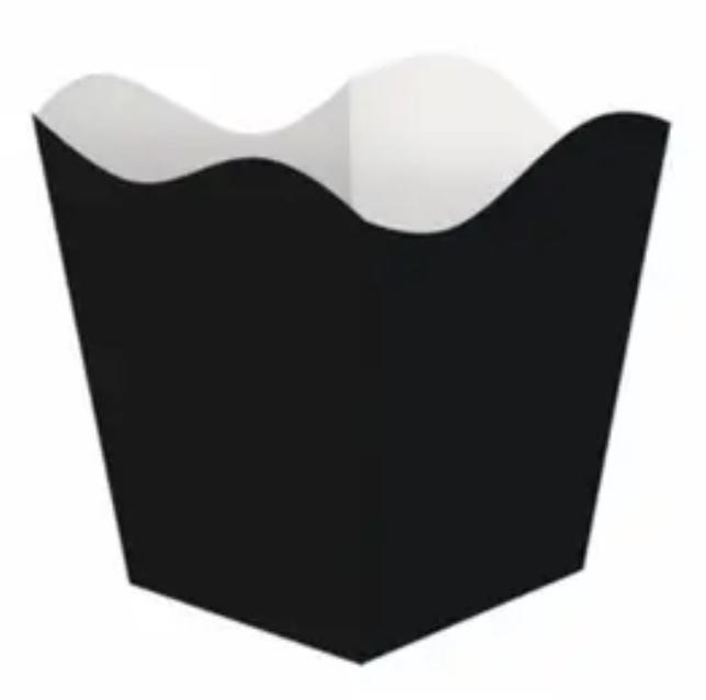 CACHEPOT PAPEL PEQUENO 9X9 PRETO C/10UN