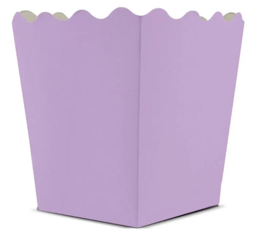 CACHEPOT PAPEL PEQUENO 9X9 VIOLETA CANDY C/10UN