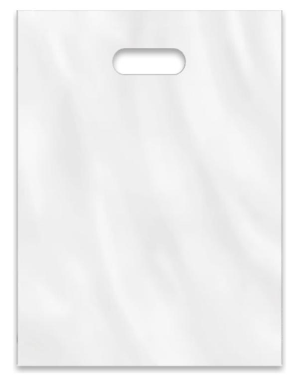 SACOLA PLAST. BOCA DE PALHACO BRANCA 15X20 C/50UN