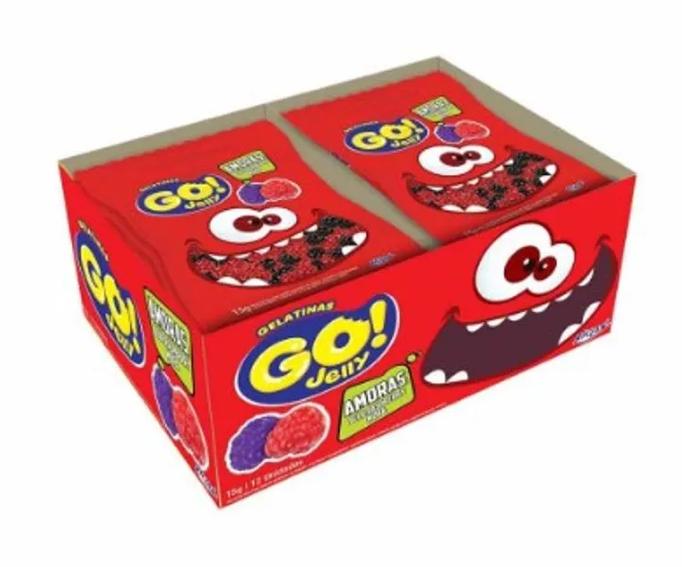 BALA GELATINA GO JELLY MINI AMORA DP/12X15G