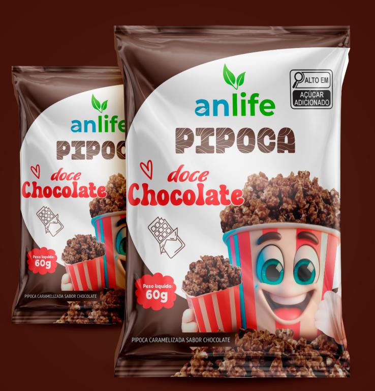 PIPOCA ANLIFE DOCE CHOCOLATE 60G C/10UN
