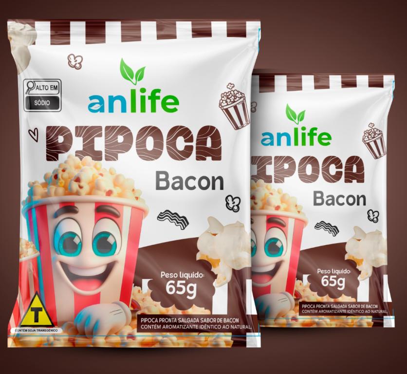 PIPOCA ANLIFE BACON 65G