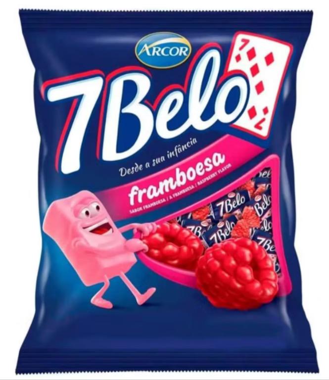 BALA MASTIG. ARCOR 7 BELO FRAMBOESA 500G