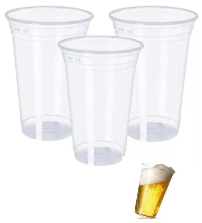 COPO PLAST. PS FONPLAST TRANSP. 300ML C/100UN