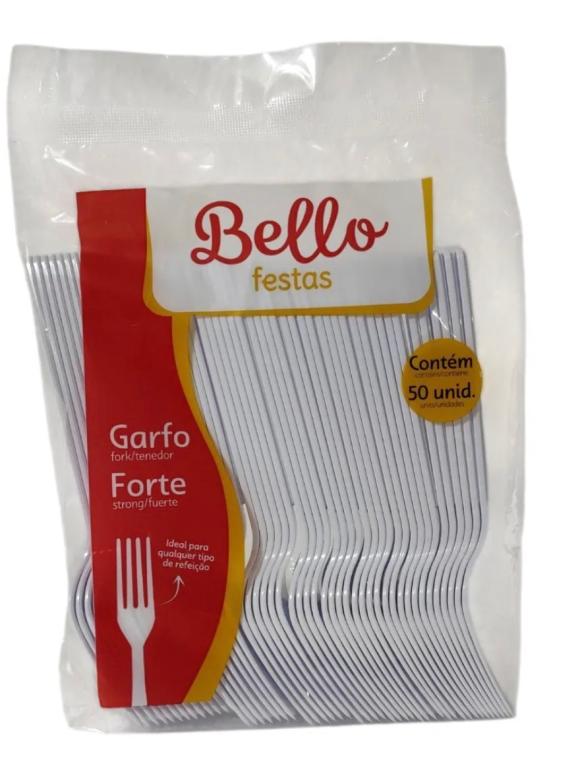 GARFO REFEICAO MASTER BELLO FESTAS BRANCO C/50UN
