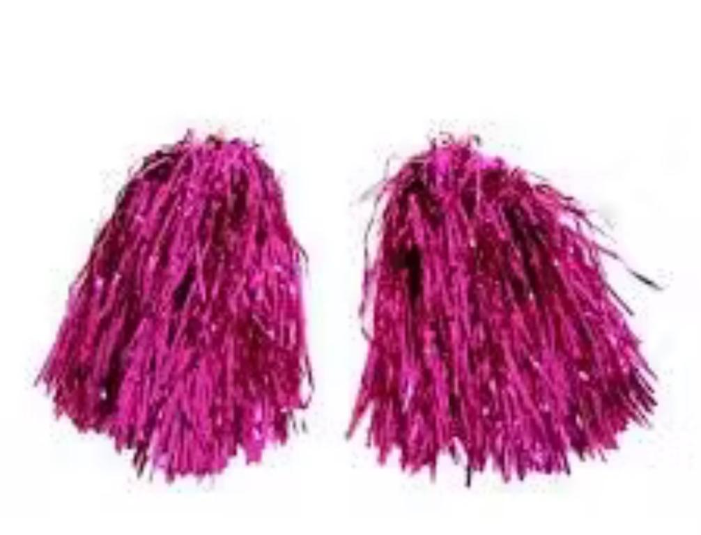 POMPOM METALIZADO PINK C/02UN