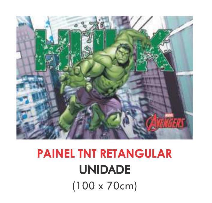 PAINEL TNT DUPLO RETANGULAR HULK 70X100CM