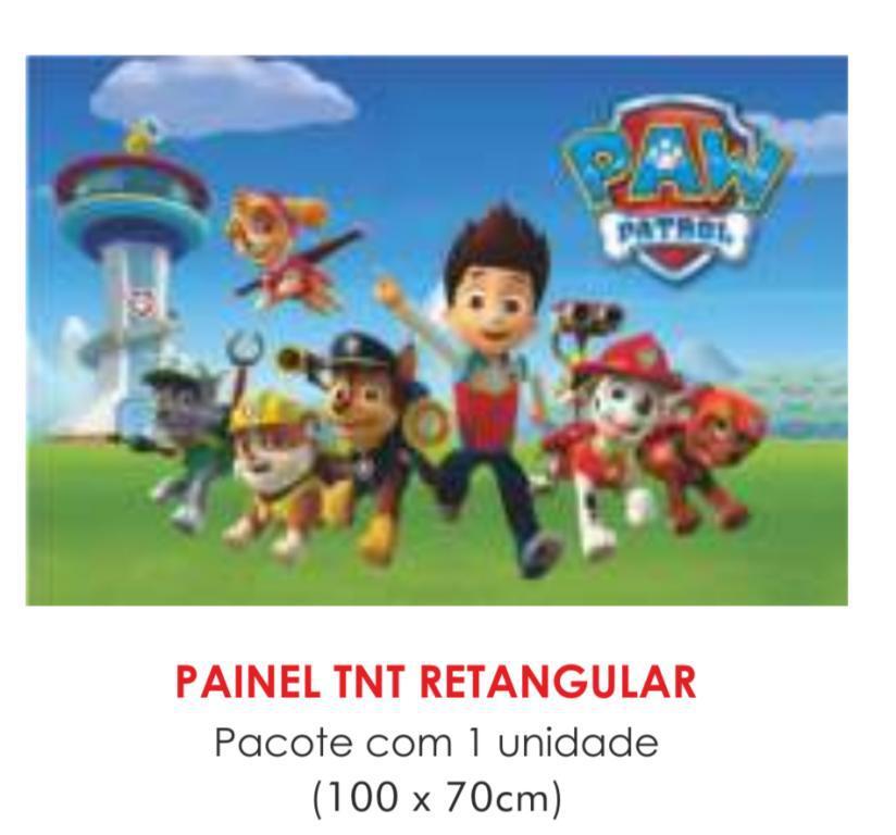 PAINEL TNT DUPLO RETANGULAR PATRULHA CANINA 70X100CM