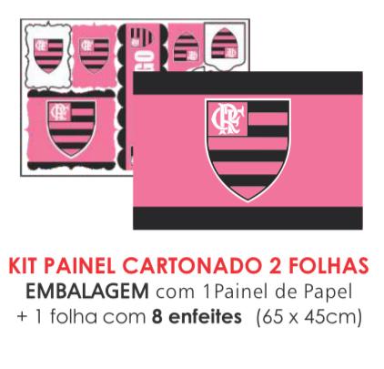 PAINEL ECONOMICO 2 FOLHAS FLAMENGO ROSA