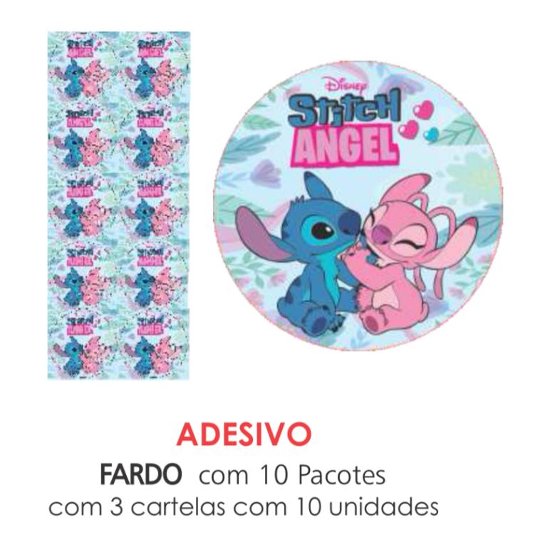 ADESIVO STITCH E ANGEL C/30UN
