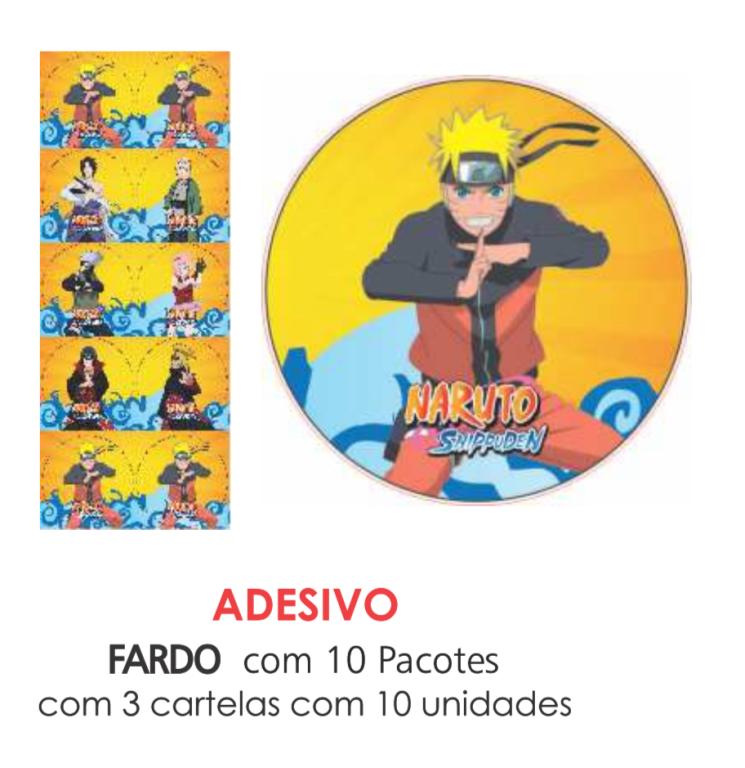 ADESIVO NARUTO C/30UN