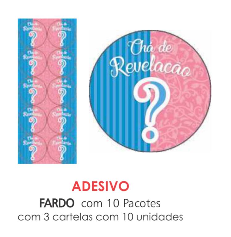 ADESIVO CHA DE REVELACAO C/30UN