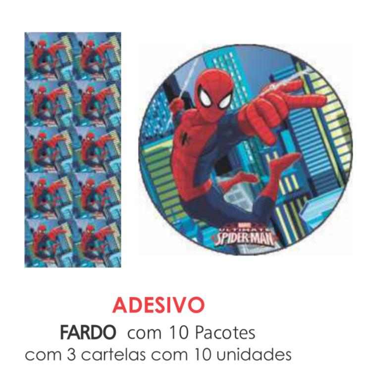 ADESIVO HOMEM ARANHA C/30UN