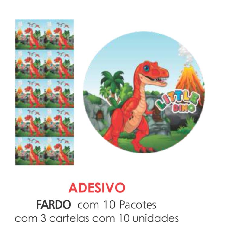 ADESIVO TIRANOSSAURO REX C/30UN