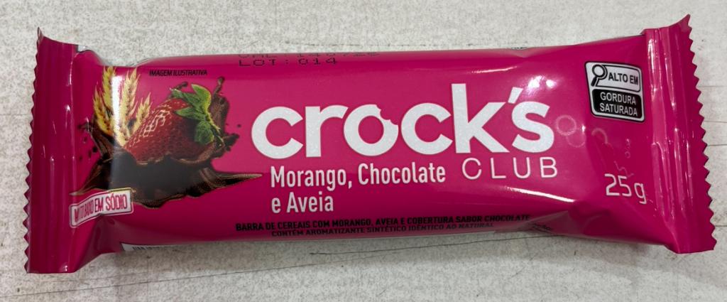 BARRA CEREAL CROCK'S MORANGO, CHOCOLATE E AVEIA DP/24X25G