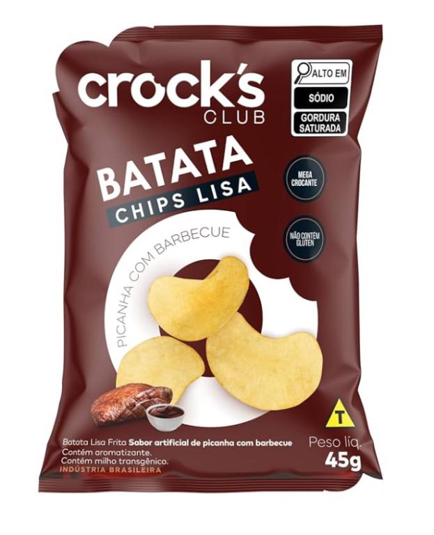 BATATA CROCK S CLUB PICANHA COM BARBECUE 45G