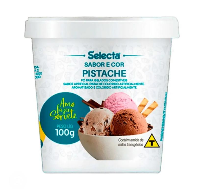 PREPARO P/ SORVETE SELECTA PISTACHE 100G