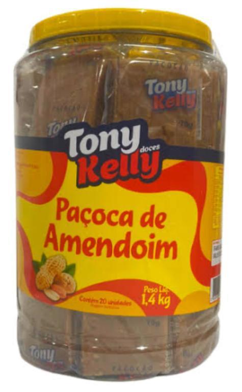 PACOCA DE AMENDOIM MOLECAO TONY KELLY 1,02KG C/20UN