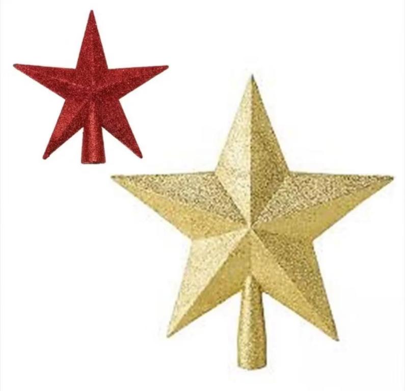 ESTRELA NATALINA PONTEIRA 15CM