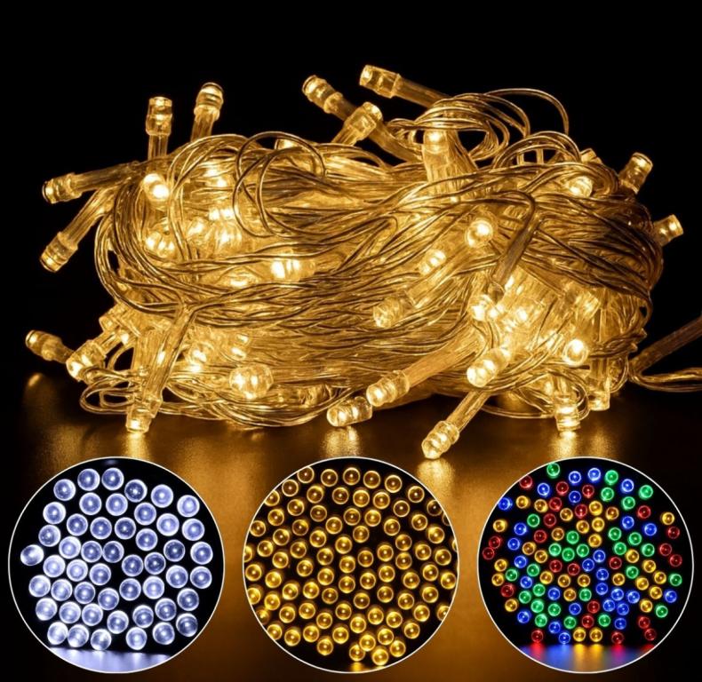 PISCA PISCA LED BRANCO QUENTE 110V 9MT C/100 LEDS