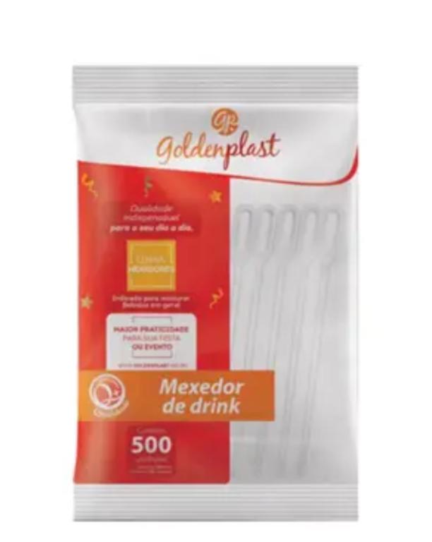 MEXEDOR DRINK GOLDENPLAST CRISTAL 11CM C/500UN