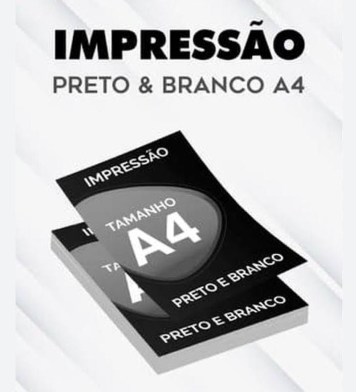 IMPRESSAO PRETO E BRANCO UN