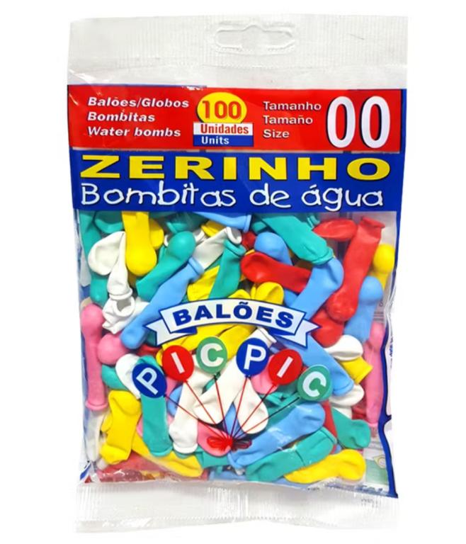 BALAO LISO PIC PIC ZERINHO 2.5 SORTIDO C/100UN