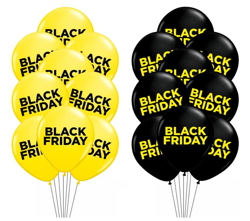BALAO DECORACAO PIC PIC BLACK FRIDAY N°9 C/25UN