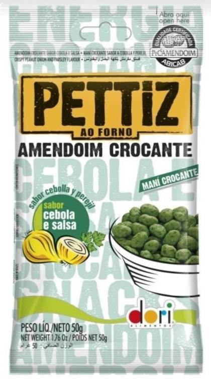 AMENDOIM DORI PETTIZ CEBOLA/SALSA 70G