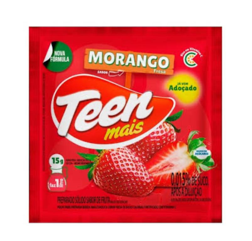 REFRESCO PO TEEN MAIS MORANGO 15G