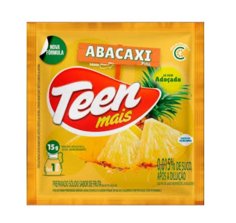 REFRESCO PO TEEN MAIS ABACAXI DP/15X15G