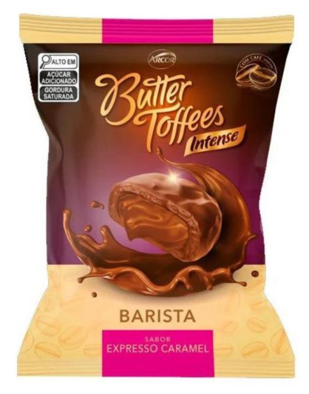 BALA BUTTER TOFFEES INTENSE 53% CACAU BARISTA CAFE EXPRESSO 400G