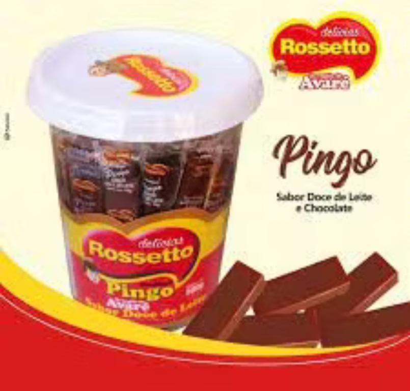 DOCE PINGO DE LEITE ROSSETTO POTE 500G C/50UN
