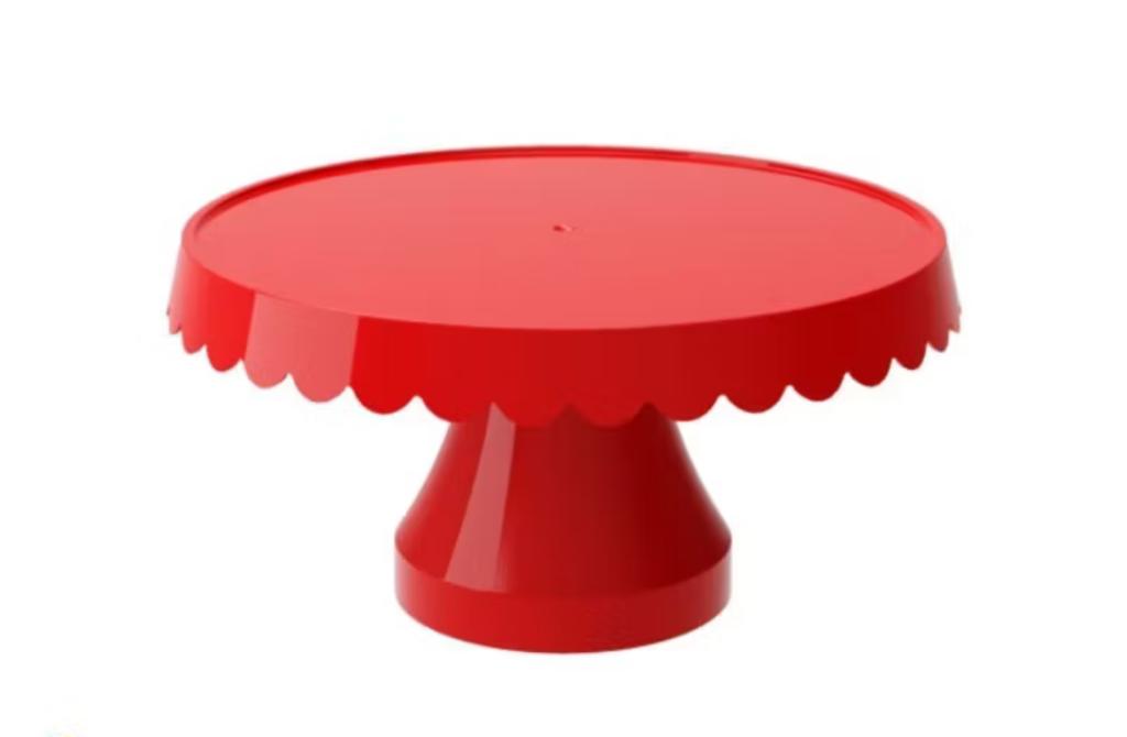 SUPORTE P/ BOLO BOLEIRA ELITE VERMELHO 300MM