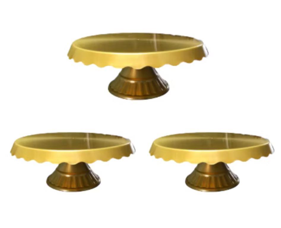 SUPORTE P/ BOLO BOLEIRA ELITE DOURADO 220MM